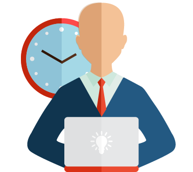 Reloj y una persona